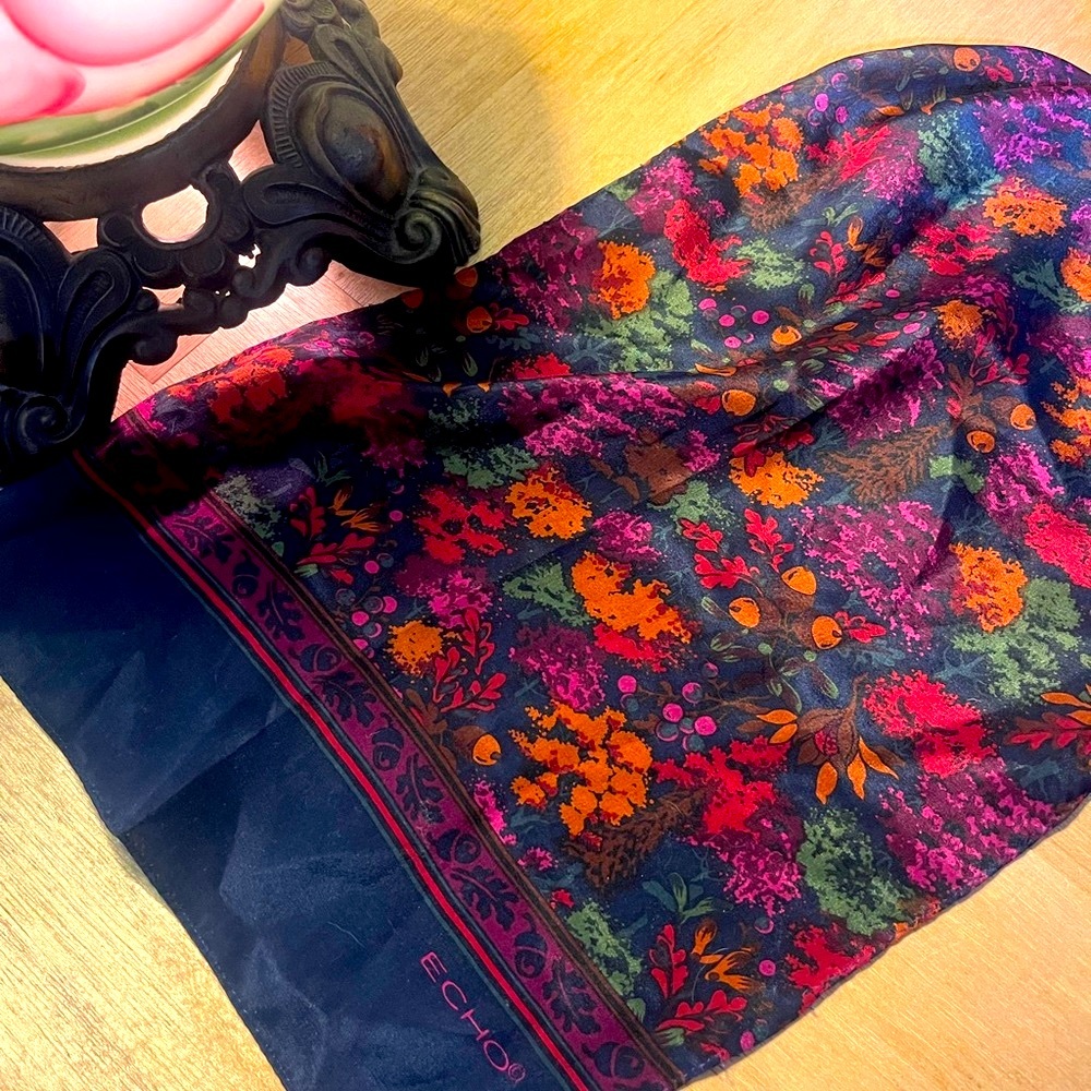Vintage Fall Foliage print ECHO scarf